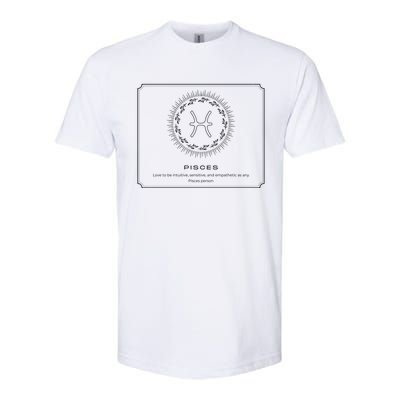 Pisces Character Gift Softstyle® CVC T-Shirt