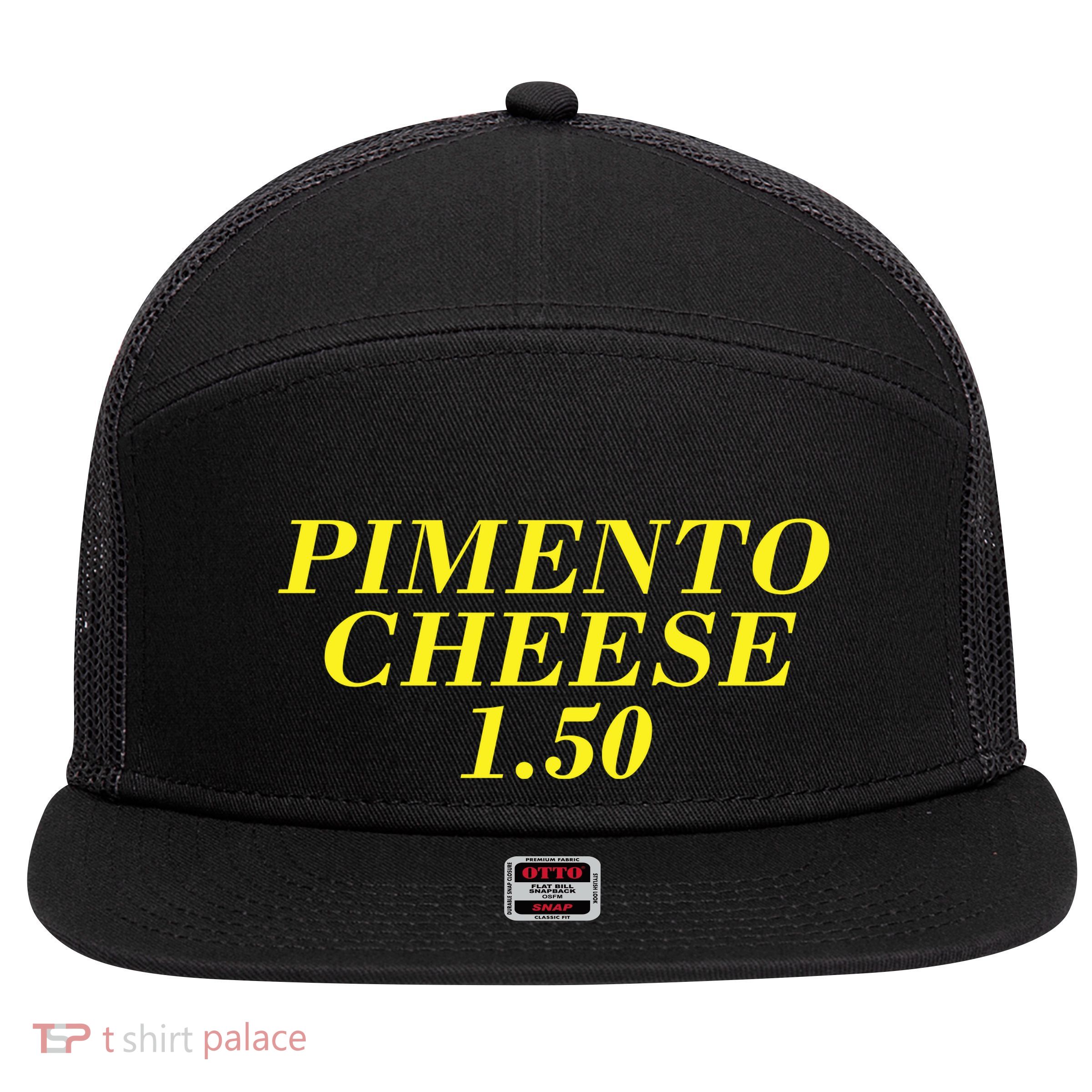 Pimento Cheese Golf Dad 7 Panel Mesh Trucker Snapback Hat