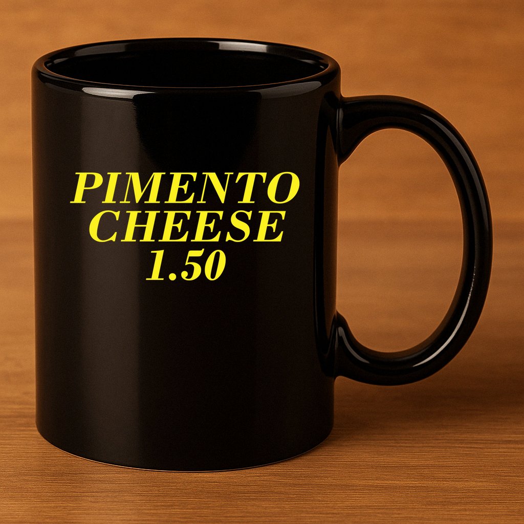 Pimento Cheese Golf Dad 11oz C Handle Ceramic Mug