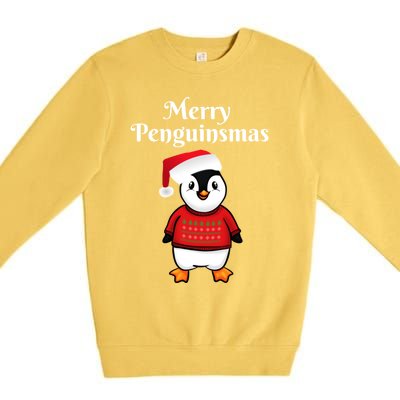 Penguin Christmas Gift Premium Crewneck Sweatshirt