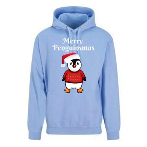 Penguin Christmas Gift Unisex Surf Hoodie