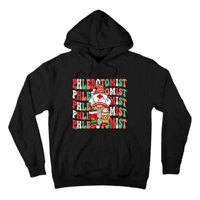 Phlebotomist Christmas Gnome Costume Funny Phlebotomy Hoodie