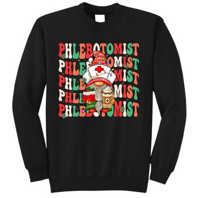 Phlebotomist Christmas Gnome Costume Funny Phlebotomy Sweatshirt