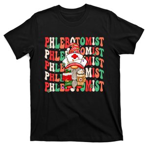 Phlebotomist Christmas Gnome Costume Funny Phlebotomy T-Shirt