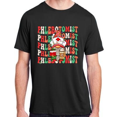 Phlebotomist Christmas Gnome Costume Funny Phlebotomy Adult ChromaSoft Performance T-Shirt