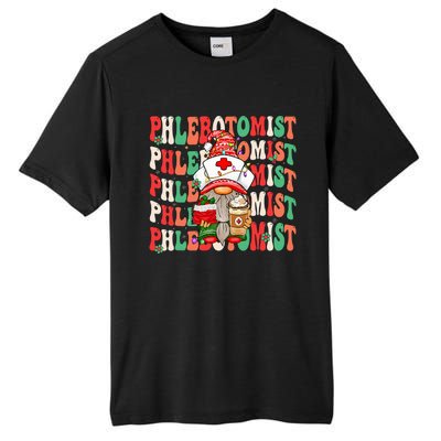 Phlebotomist Christmas Gnome Costume Funny Phlebotomy Tall Fusion ChromaSoft Performance T-Shirt