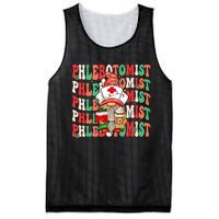 Phlebotomist Christmas Gnome Costume Funny Phlebotomy Mesh Reversible Basketball Jersey Tank