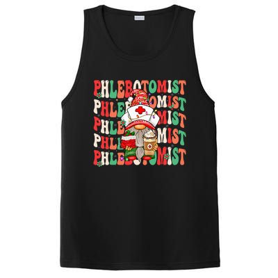 Phlebotomist Christmas Gnome Costume Funny Phlebotomy PosiCharge Competitor Tank