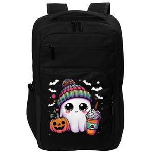 Pumpkin Cute Ghost Ing Coffee Meaningful Gift Impact Tech Backpack