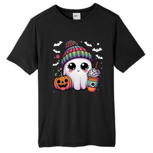 Pumpkin Cute Ghost Ing Coffee Meaningful Gift Tall Fusion ChromaSoft Performance T-Shirt