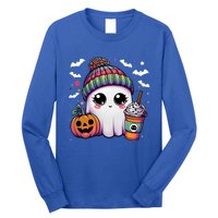 Pumpkin Cute Ghost Ing Coffee Meaningful Gift Long Sleeve Shirt