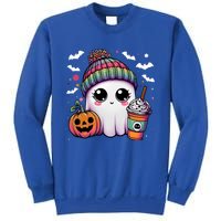 Pumpkin Cute Ghost Ing Coffee Meaningful Gift Sweatshirt