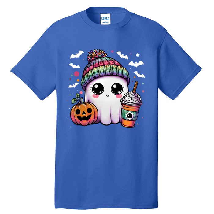 Pumpkin Cute Ghost Ing Coffee Meaningful Gift Tall T-Shirt