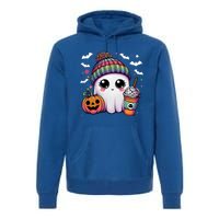 Pumpkin Cute Ghost Ing Coffee Meaningful Gift Premium Hoodie