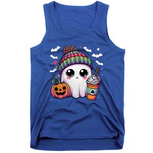 Pumpkin Cute Ghost Ing Coffee Meaningful Gift Tank Top