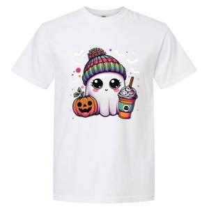 Pumpkin Cute Ghost Ing Coffee Meaningful Gift Garment-Dyed Heavyweight T-Shirt