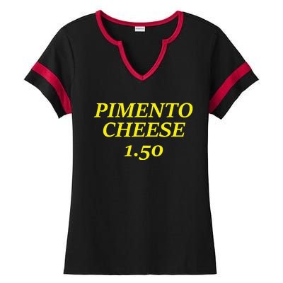 Pimento Cheese Golf Dad Ladies Halftime Notch Neck Tee