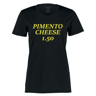 Pimento Cheese Golf Dad Women's Momentum V-Neck T-Shirt