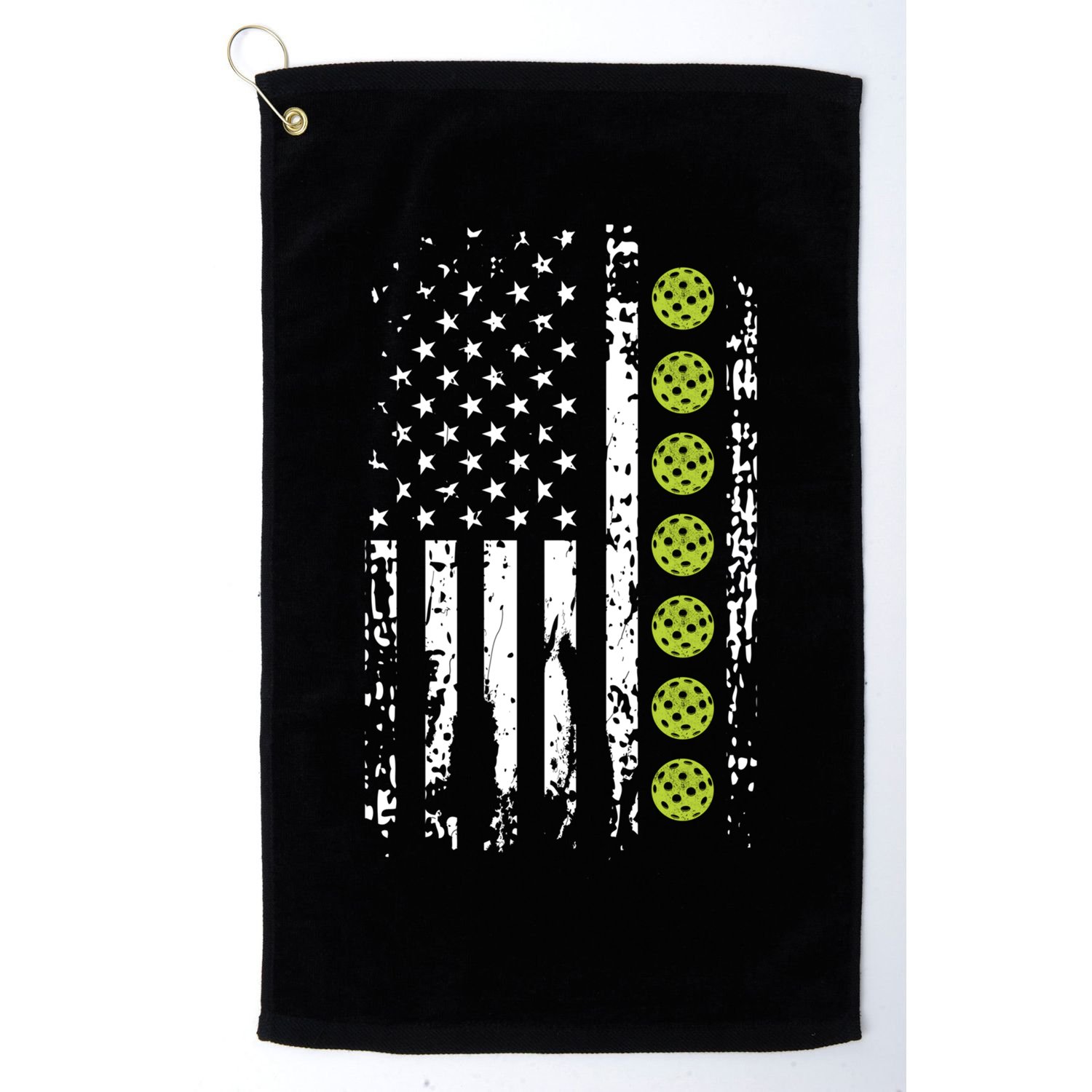 Pickleball Cool Gift American Flag Pickleball Player Gift Cute Gift Golf Towel