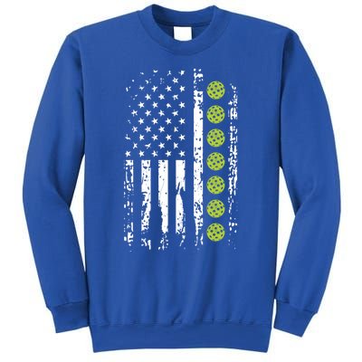 Pickleball Cool Gift American Flag Pickleball Player Gift Cute Gift Sweatshirt