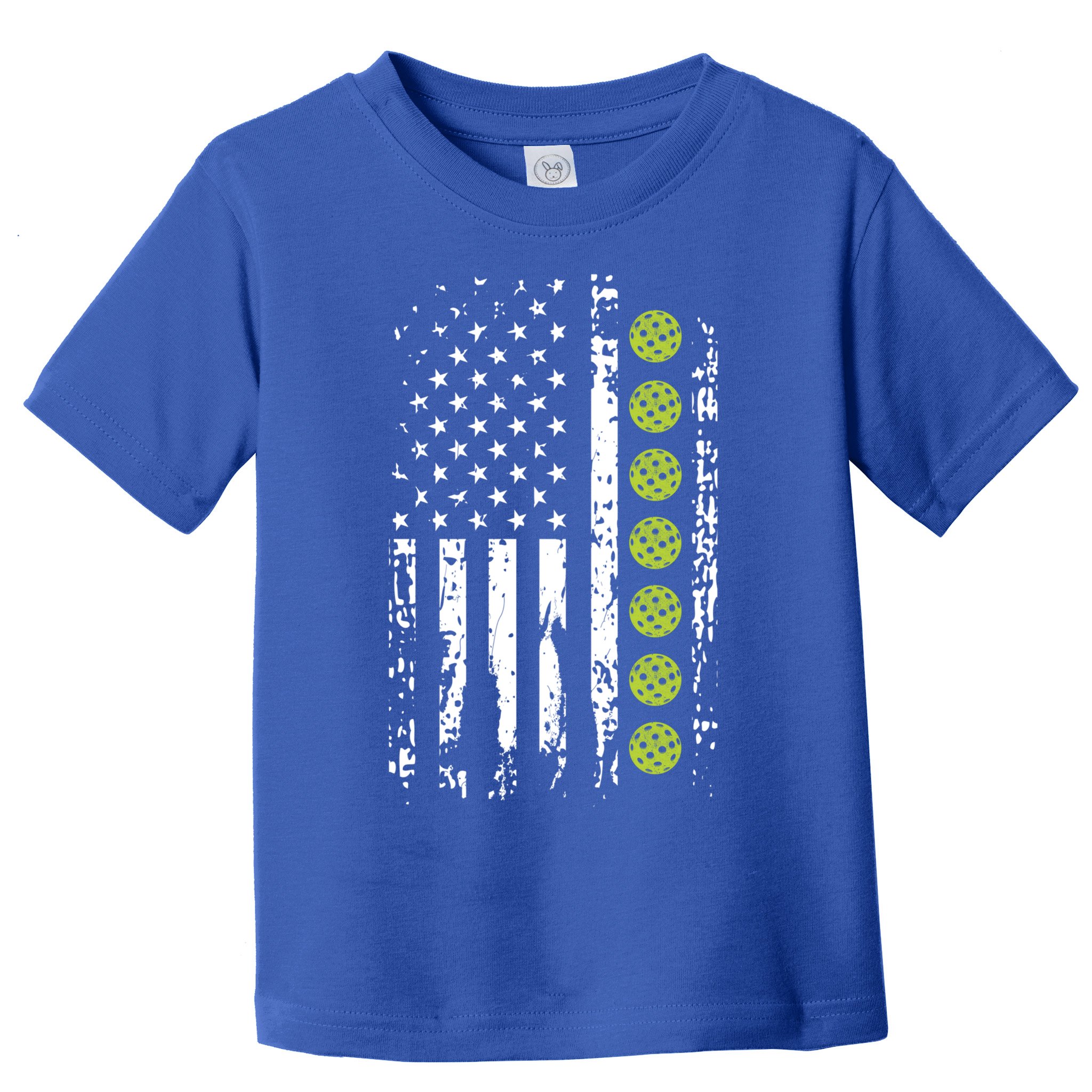 Pickleball Cool Gift American Flag Pickleball Player Gift Cute Gift Toddler T-Shirt