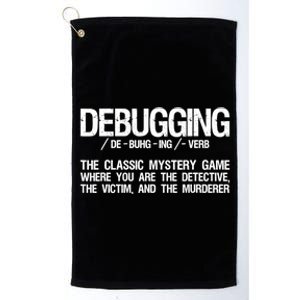 Programmer Coder Gift Developer Programming Software Engineer Gift Platinum Collection Golf Towel