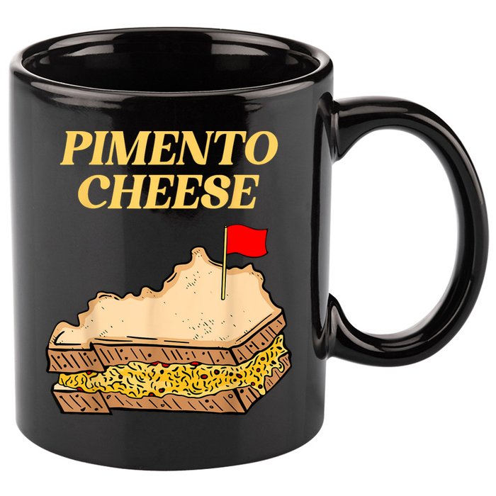 Pimento Cheese Golf 11oz C Handle Ceramic Mug