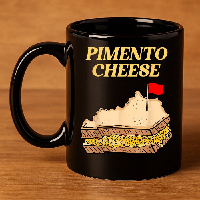 Pimento Cheese Golf 11oz C Handle Ceramic Mug