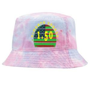 Pimento Cheese Golf Golfing Dad American Flag Sunset Tie-Dyed Bucket Hat