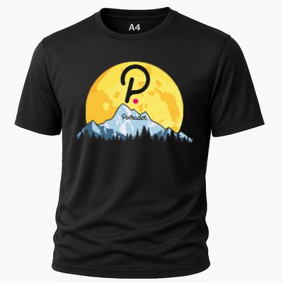 Polkadot Crypto Giant Moon Coin Dot Logo Cryptocurrency Cooling Performance Crew T-Shirt