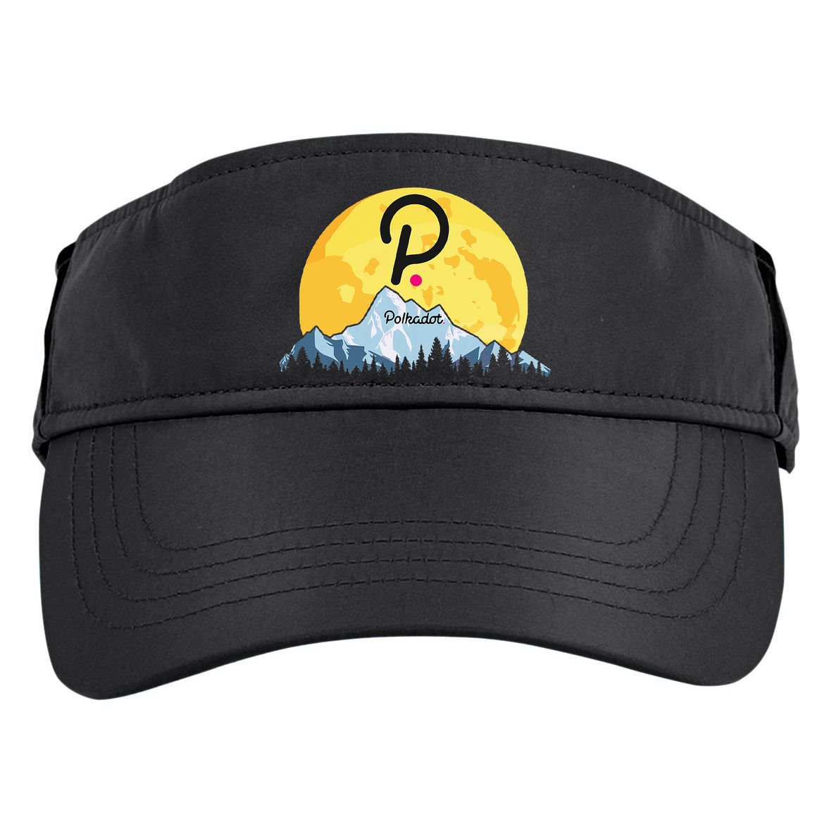 Polkadot Crypto Giant Moon Coin Dot Logo Cryptocurrency Adult Drive Performance Visor