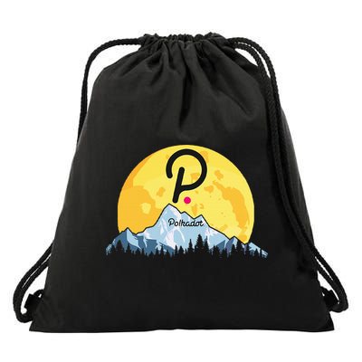 Polkadot Crypto Giant Moon Coin Dot Logo Cryptocurrency Drawstring Bag