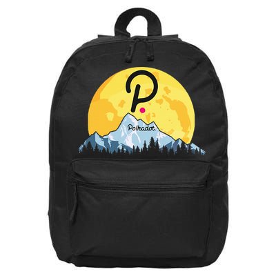 Polkadot Crypto Giant Moon Coin Dot Logo Cryptocurrency 16 in Basic Backpack
