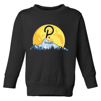 Polkadot Crypto Giant Moon Coin Dot Logo Cryptocurrency Toddler Sweatshirt