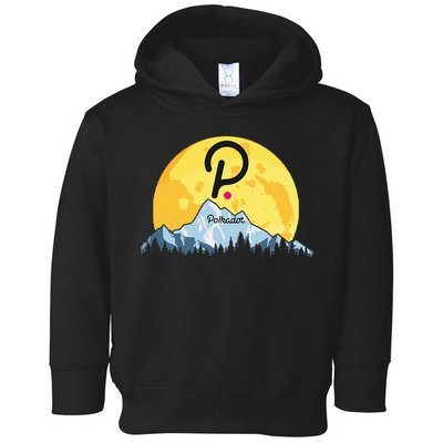 Polkadot Crypto Giant Moon Coin Dot Logo Cryptocurrency Toddler Hoodie