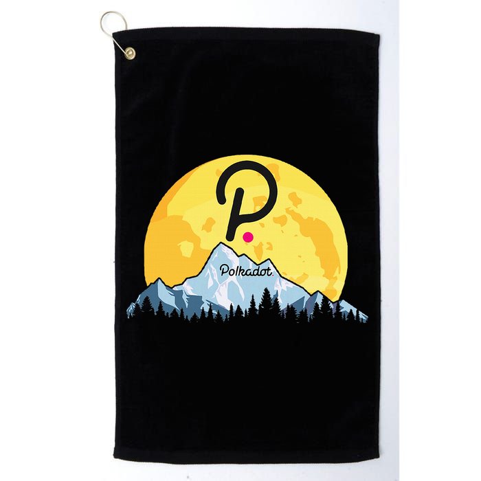 Polkadot Crypto Giant Moon Coin Dot Logo Cryptocurrency Golf Towel