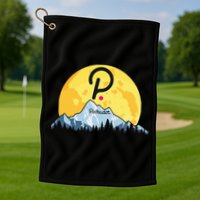 Polkadot Crypto Giant Moon Coin Dot Logo Cryptocurrency Golf Towel