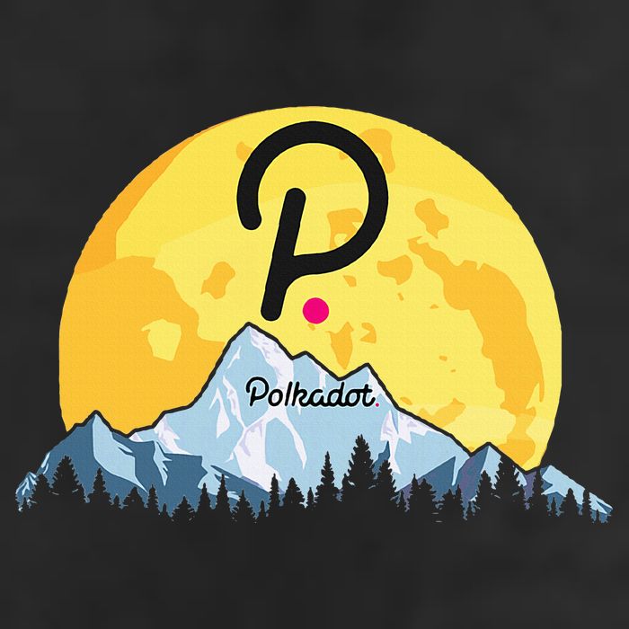 Polkadot Crypto Giant Moon Coin Dot Logo Cryptocurrency Golf Towel