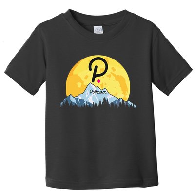 Polkadot Crypto Giant Moon Coin Dot Logo Cryptocurrency Toddler T-Shirt