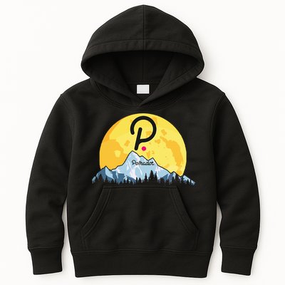 Polkadot Crypto Giant Moon Coin Dot Logo Cryptocurrency Kids Hoodie