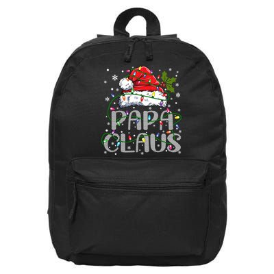 Papa Claus Gift For Christmas Lights 16 in Basic Backpack