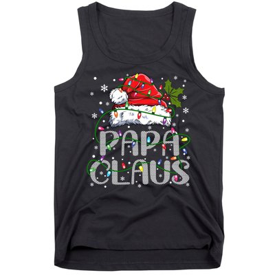 Papa Claus Gift For Christmas Lights Tank Top
