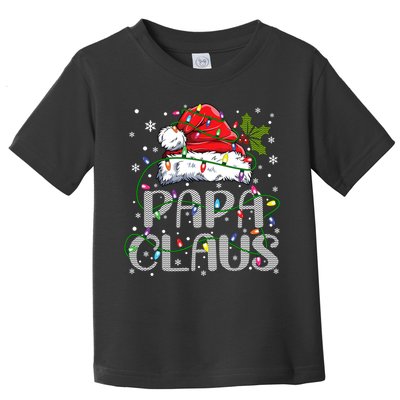 Papa Claus Gift For Christmas Lights Toddler T-Shirt