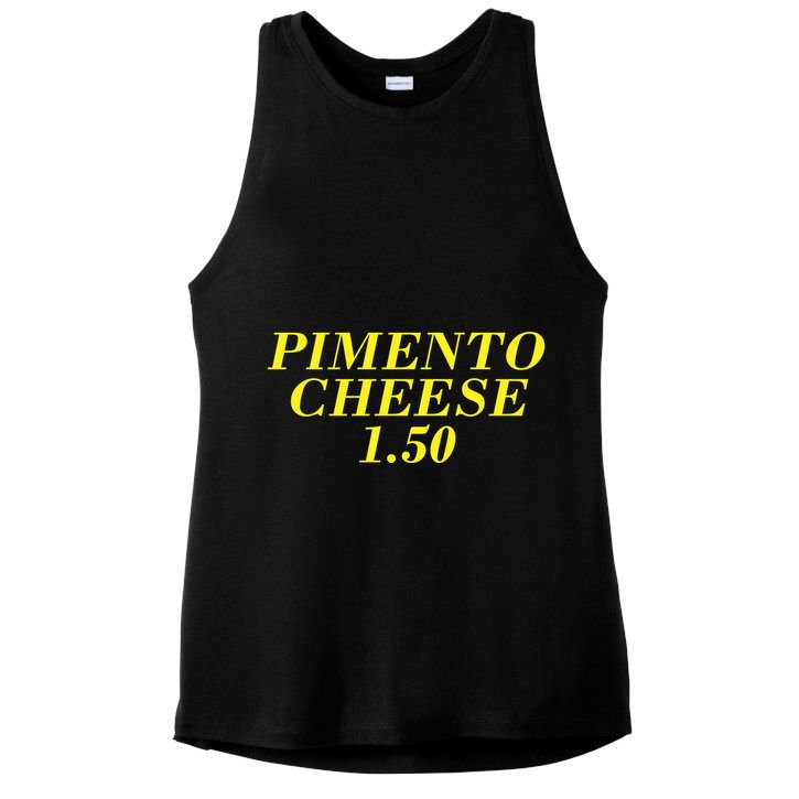 Pimento Cheese Golf Dad Ladies PosiCharge Tri-Blend Wicking Tank