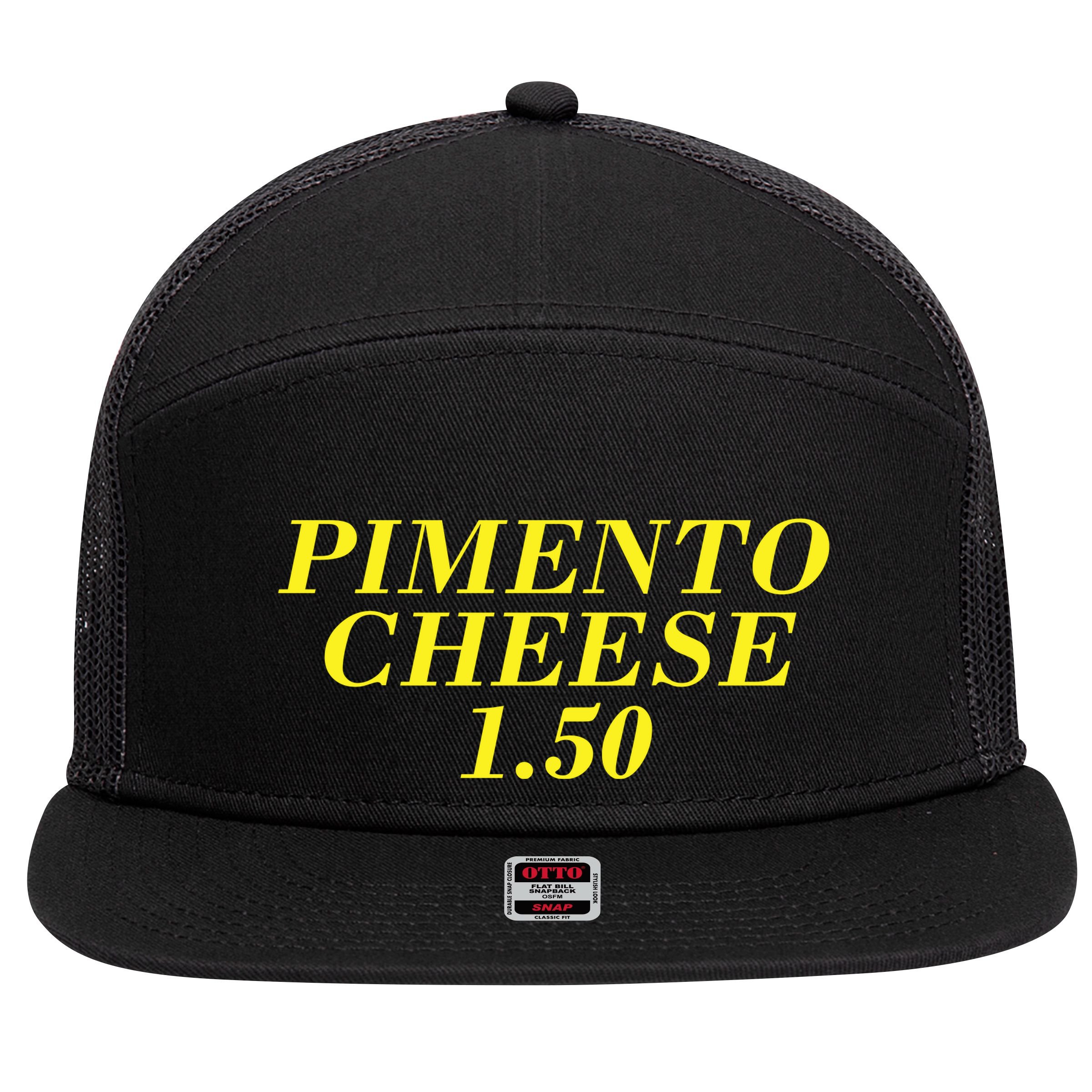 Pimento Cheese Golf Dad 7 Panel Mesh Trucker Snapback Hat