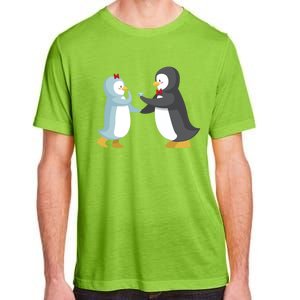 Penguin Couples Gift Wedding Anniversary Valentines Him Her Gift Adult ChromaSoft Performance T-Shirt