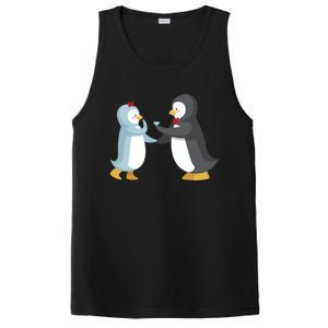 Penguin Couples Gift Wedding Anniversary Valentines Him Her Gift PosiCharge Competitor Tank