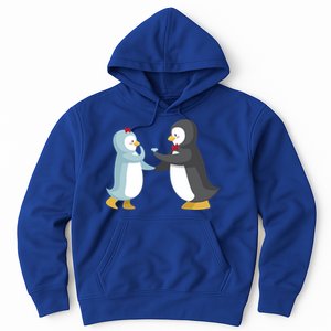 Penguin Couples Gift Wedding Anniversary Valentines Him Her Gift Hoodie