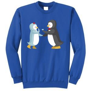 Penguin Couples Gift Wedding Anniversary Valentines Him Her Gift Sweatshirt