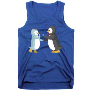 Penguin Couples Gift Wedding Anniversary Valentines Him Her Gift Tank Top